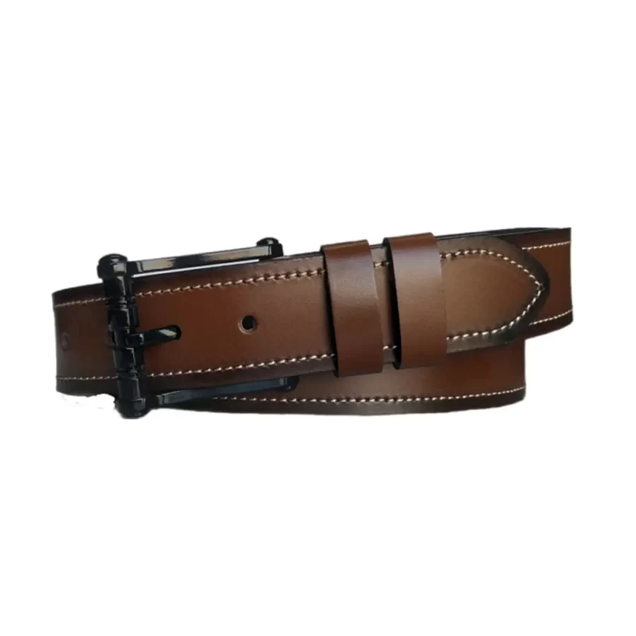 4 0 cm Male Belt For Jeans brown real leather KARPHBCV00001CXQW6 01