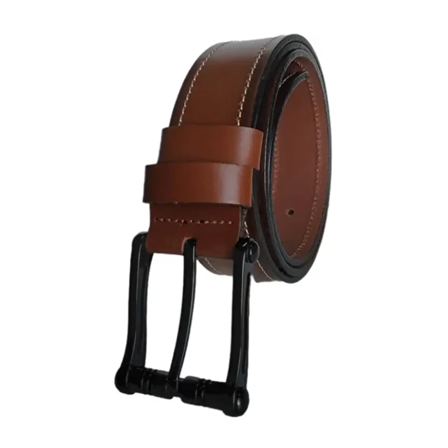 4 0 cm Male Belt For Jeans brown real leather KARPHBCV00001CXQW6 03