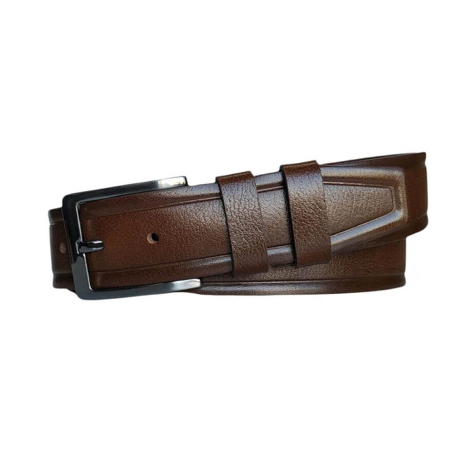 4 0 cm Male Belt For Jeans brown real leather KARPHBCV00001CXQWV DRBR 1