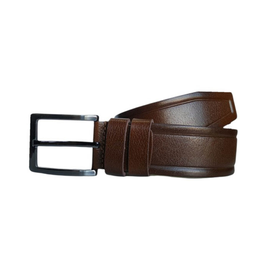 4 0 cm Male Belt For Jeans brown real leather KARPHBCV00001CXQWV DRBR 2