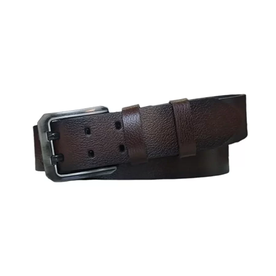 Best Male Belt For Jeans Dark Brown Double Prong Extra Wide 4 5 cm KARPHBCV000025W0CQ 1
