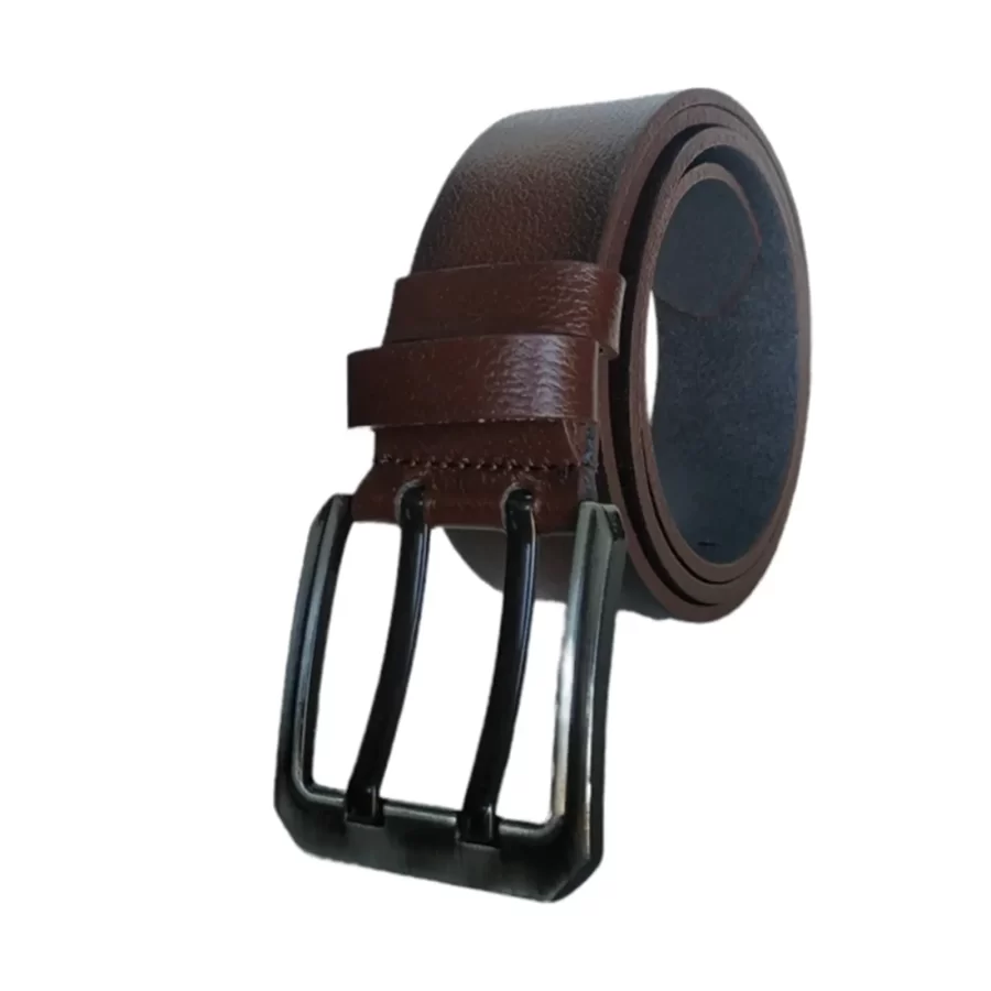 Best Male Belt For Jeans Dark Brown Double Prong Extra Wide 4 5 cm KARPHBCV000025W0CQ 2