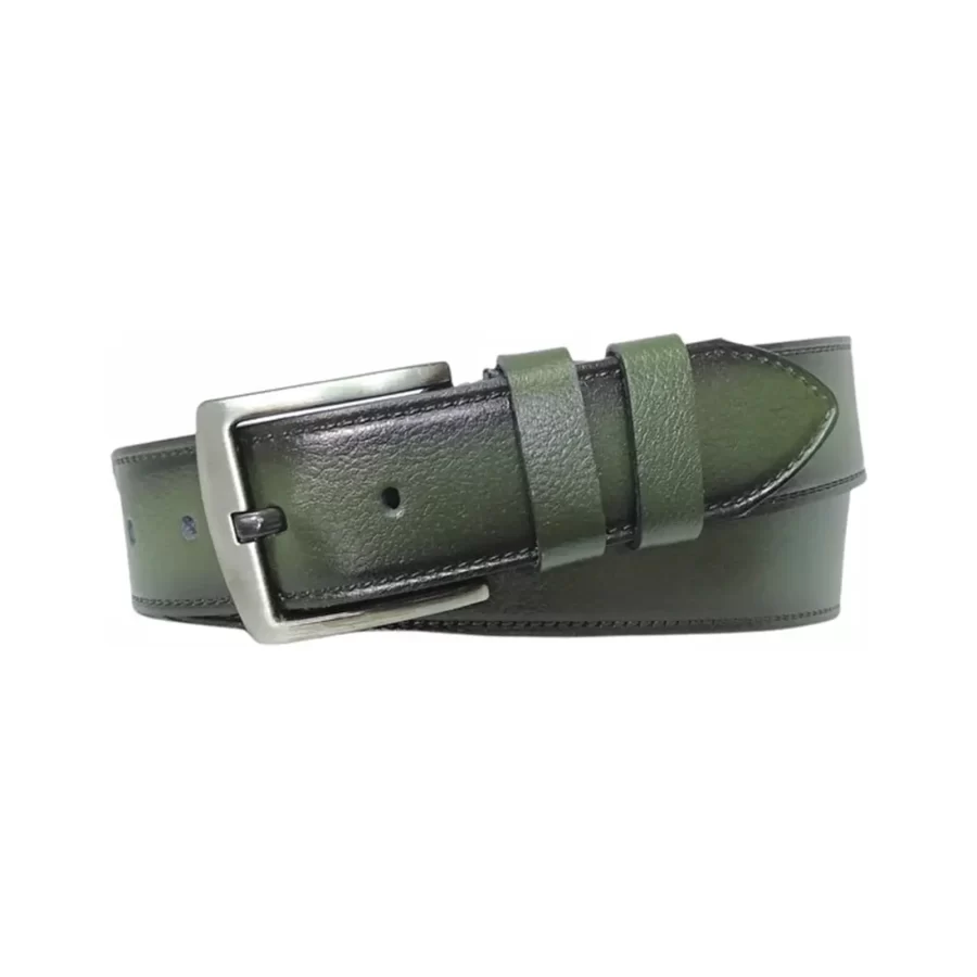 Best Male Belt For Jeans Green Leather Extra Wide 4 5 cm KARPHBCV00001CXRLV 02