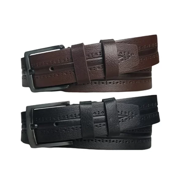 Casual Belt For Men 2 Piece Gift Set Extra Wide 4 5 cm KARPHBCV00001CXQRK 01