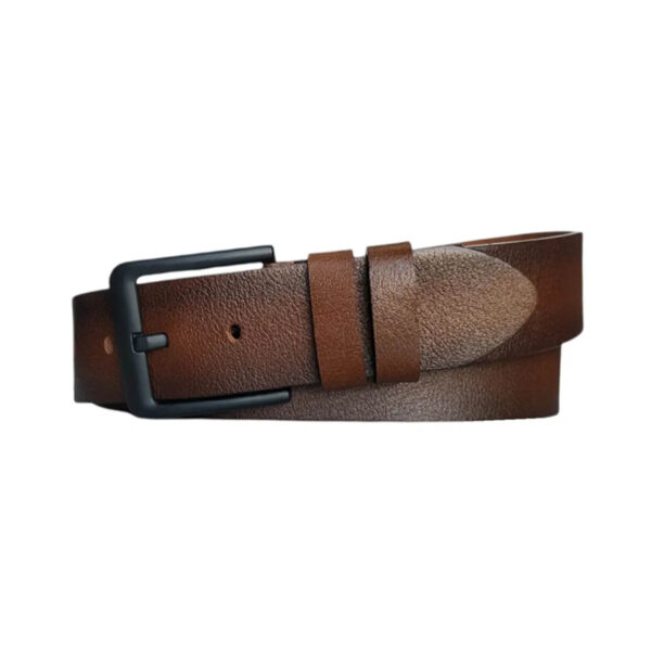 Cognac Male Denim Belt Real Leather Extra Wide 4 5 cm KARPHBCV00001CXQXK 1