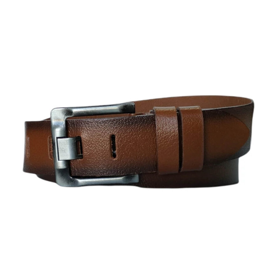 Gents Belt For Jeans Brown Leather Wide Pin 4 5 cm KARPHBCV00001CXRF1 1