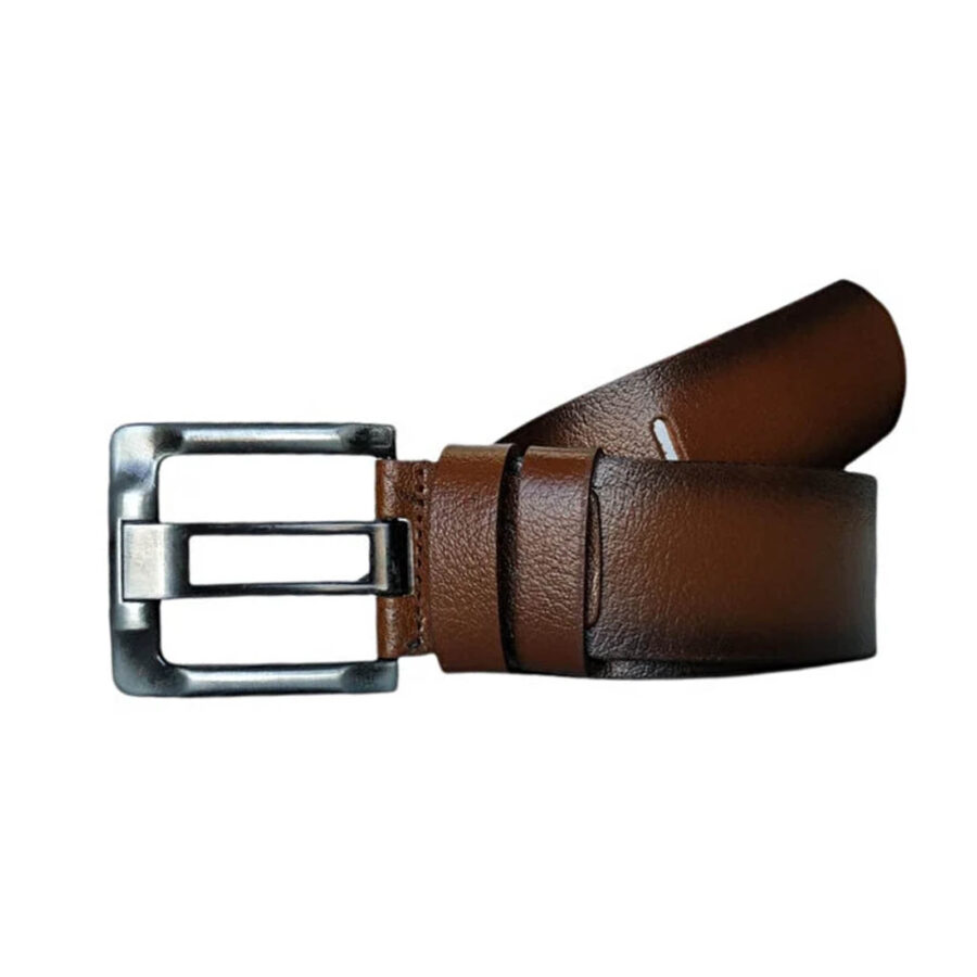 Gents Belt For Jeans Brown Leather Wide Pin 4 5 cm KARPHBCV00001CXRF1 2