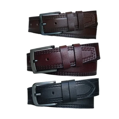 Male Belt For Jeans 3 Piece Gift Set Extra Wide 4 5 cm KARPHBCV00001CXRAI 01