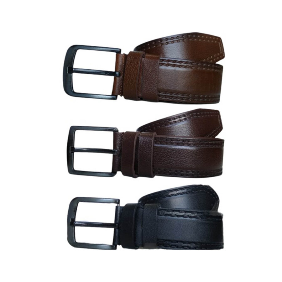 Male Belt For Jeans 3 Piece Gift Set Extra Wide 4 5 cm KARPHBCV00001CXRAS 02