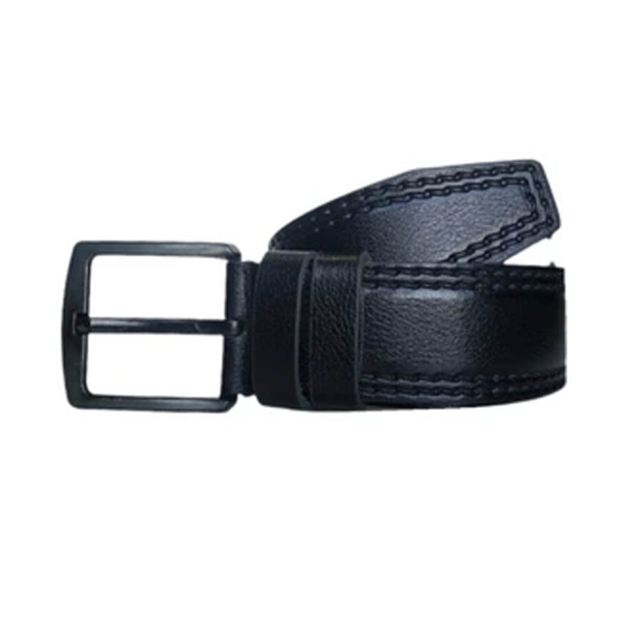 Male Belts For Denim Black Calf Leather Extra Wide 4 5 cm KARPHBCV00001CXQP3 1