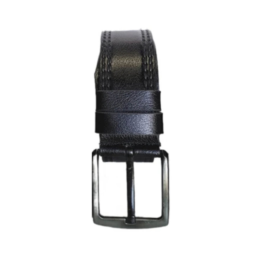 Male Belts For Denim Black Calf Leather Extra Wide 4 5 cm KARPHBCV00001CXQP3 3