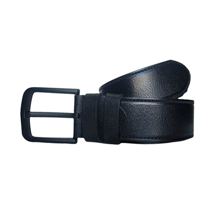 Male Belts For Denim Black Calf Leather Extra Wide 4 5 cm KARPHBCV00001CXQQD 2