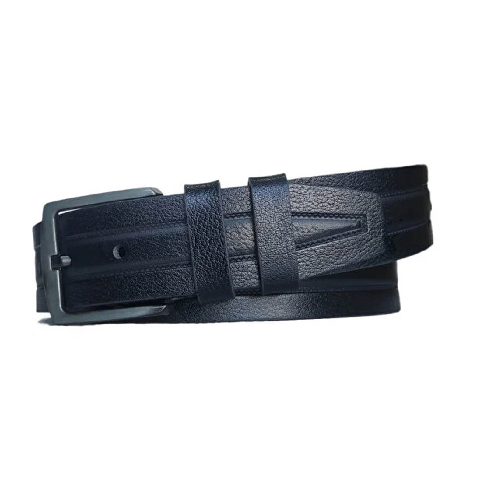 Buy Male Belts For Denim Black Calf Skin Extra Wide 4.5 Cm ...