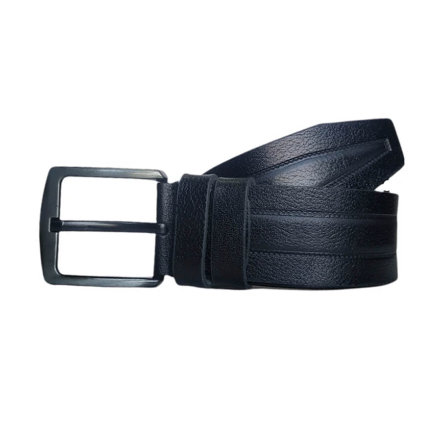 Male Belts For Denim Black Calf Skin Extra Wide 4 5 cm KARPHBCV00001CXQOT 2