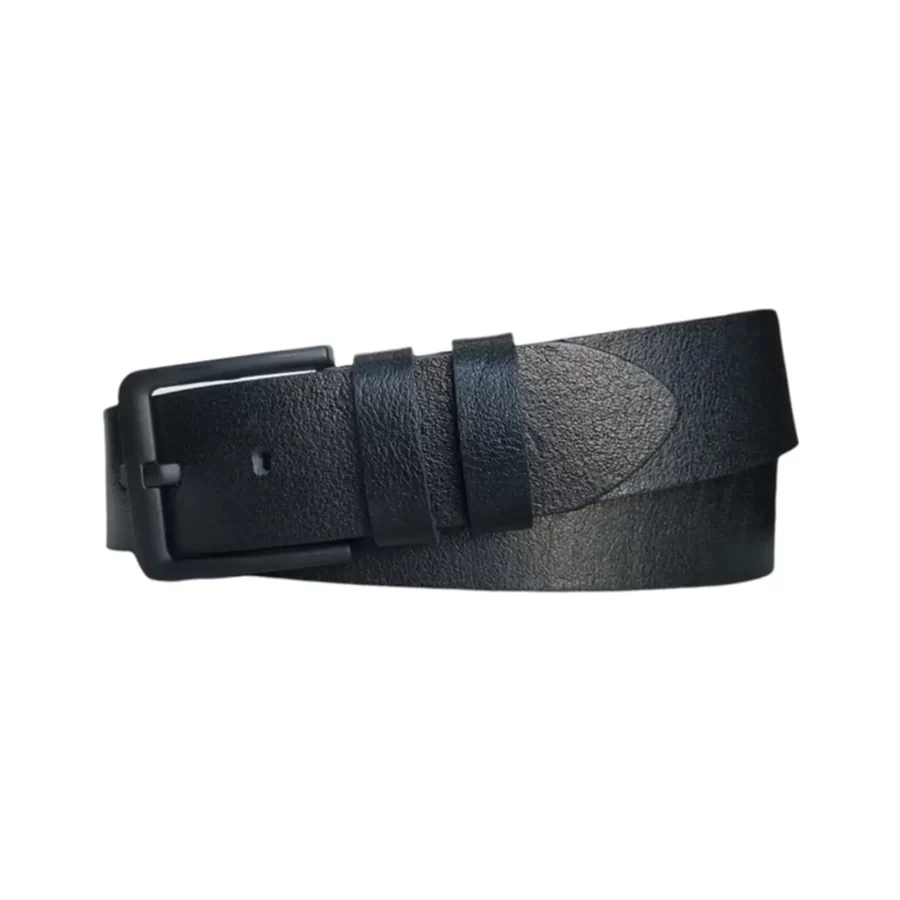 Male Belts For Denim Black Genuine Leather Extra Wide 4 5 cm KARPHBCV00001CXQW5 01