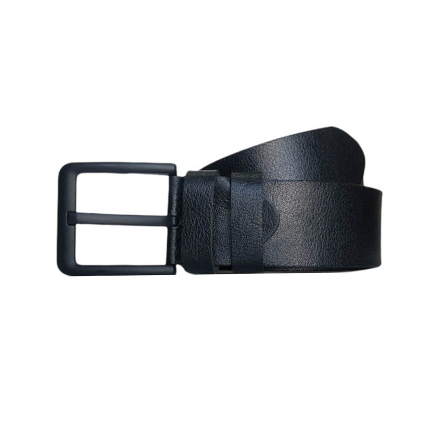 Male Belts For Denim Black Genuine Leather Extra Wide 4 5 cm KARPHBCV00001CXQW5 02