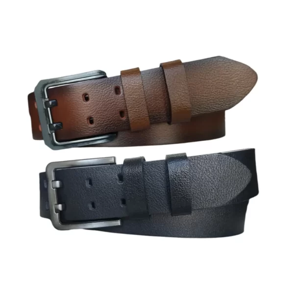 Mens Denim Belt 2 Piece Gift Set Extra Wide 4 5 cm KARPHBCV00002J6Z5P 00