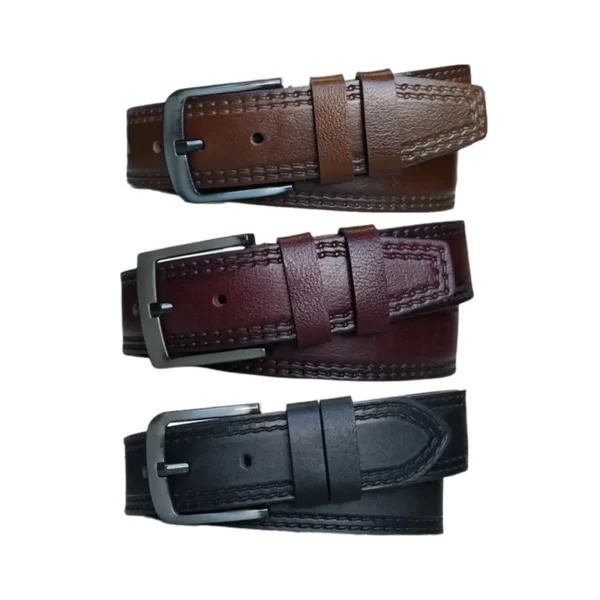 Mens Denim Belt 3 Piece Gift Set Extra Wide 4 5 cm KARPHBCV00001CXQVZ 01