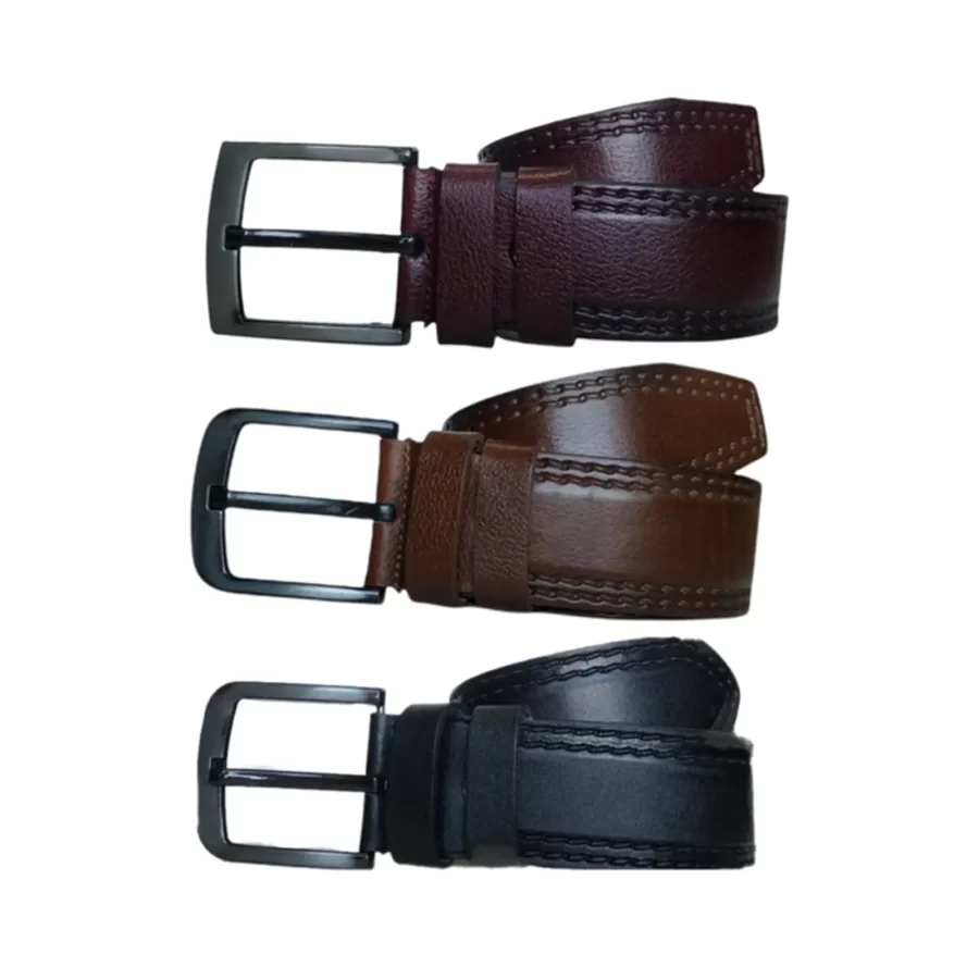 Mens Denim Belt 3 Piece Gift Set Extra Wide 4 5 cm KARPHBCV00001CXQVZ 02