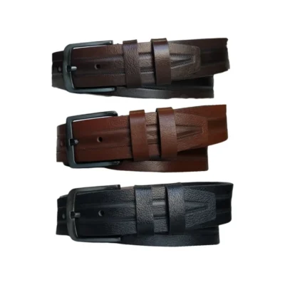 Mens Denim Belt 3 Piece Gift Set Extra Wide 4 5 cm KARPHBCV00001CXR3H 01