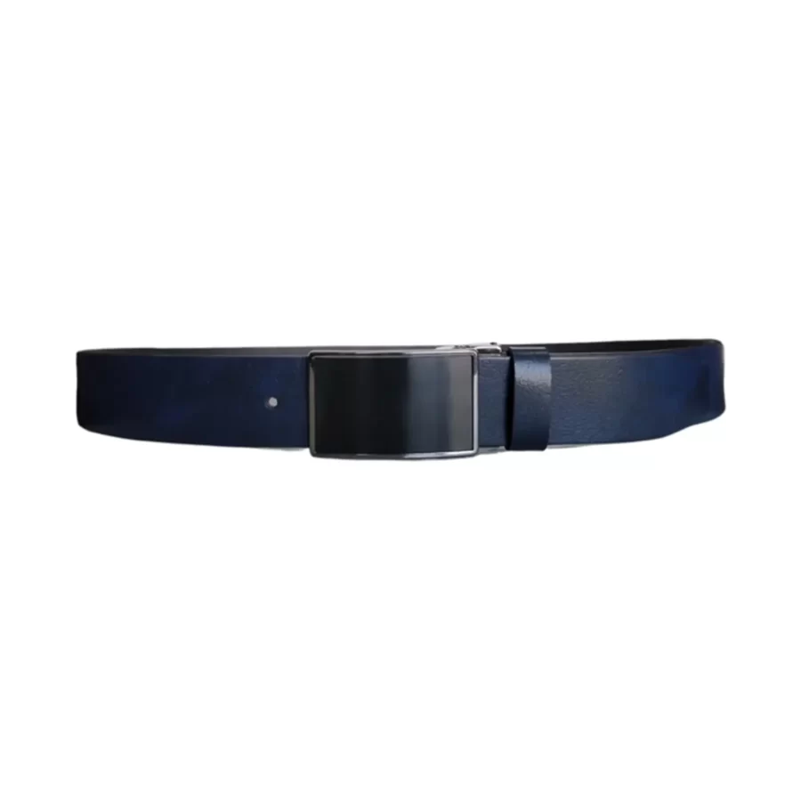 Wide Gents Belts For Denim Dark Blue Calf Skin KARPHBCV00001CXR3R 03