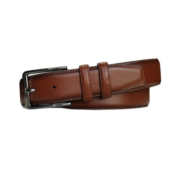 Wide Gents Belts For Denim cognac leather KARPHBCV00001CXQTP TAN 1