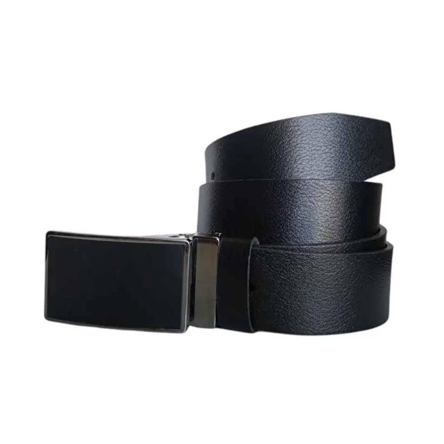 Wide Gents Denim Belt Black Calf Skin KARPHBCV00001CXR48 01