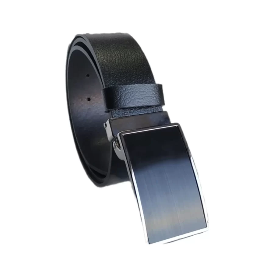 Wide Gents Denim Belt Black Calf Skin KARPHBCV00001CXR48 02