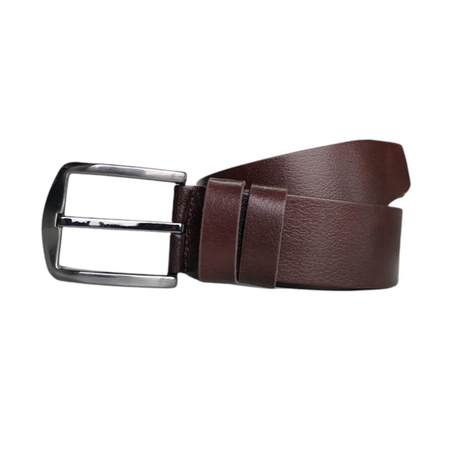 Wide Male Belt For Jeans brown real leather KARPHBCV00001CXR8Q COGN 2