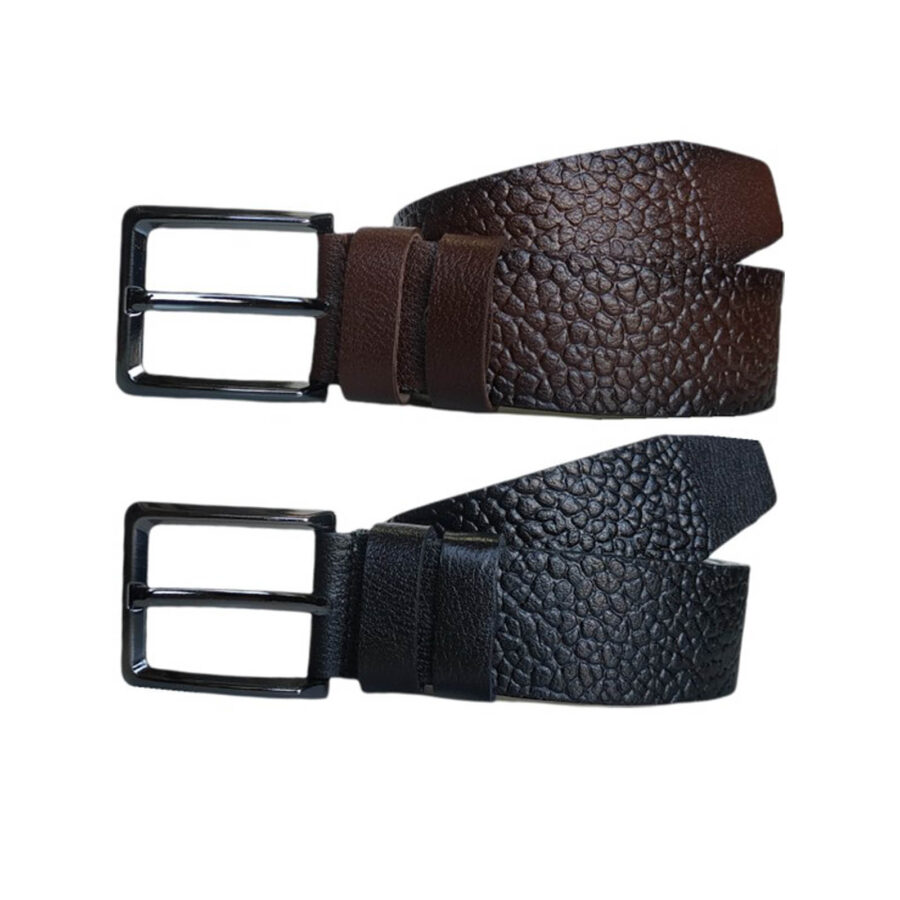 Wide Mens Belt For Denim 2 Piece Gift Set Genuine Leather KARPHBCV00001CXQQ8 SET 2