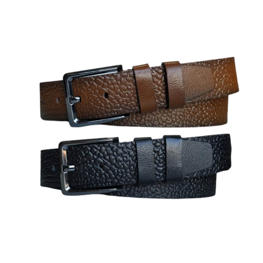 Wide Mens Belt For Denim 2 Piece Gift Set Genuine Leather KARPHBCV00001CXQQI SET 1