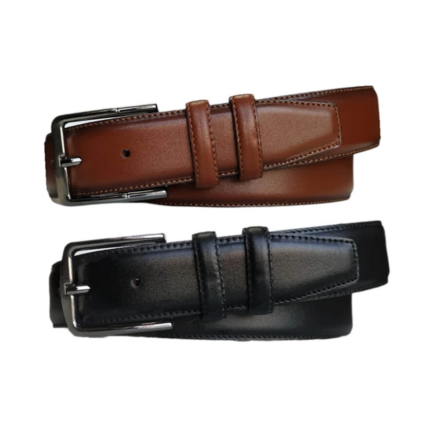 Wide Mens Belt For Denim 2 Piece Gift Set Genuine Leather KARPHBCV00001CXQXQ SET 1