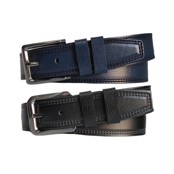 Wide Mens Belts For Jeans 2 Piece Gift Set Real Leather KARPHBCV00001CXRF3 SET 1