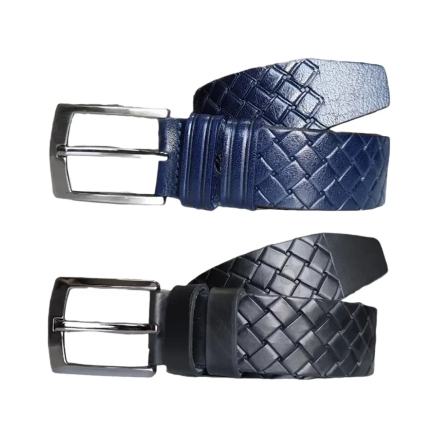 Wide Mens Belts For Jeans 2 Piece Gift Set Real Leather KARPHBCV00001CXRGZ 02