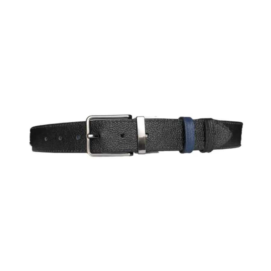 black blue reversible gents belt pebbled calf leather KARPHBCV00002LPHI4 01