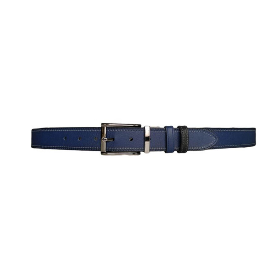 blue black reversible gents belt pebbled calf leather KARPHBCV00001XTWSV 00