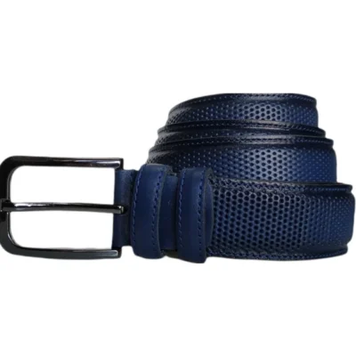 blue gents belt dotted calf leather KARPHBCV00001CXQXZ 01