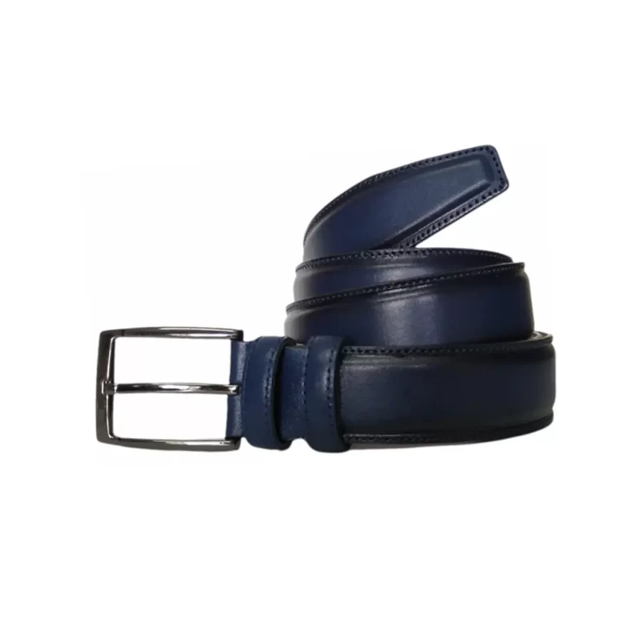 blue gents leather belt high quality KARPHBCV00001CXRPQ 01