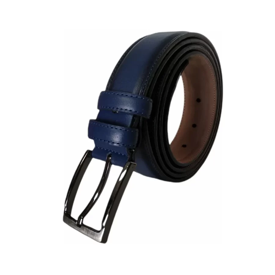 blue gents leather belt high quality KARPHBCV00001CXRPQ 03