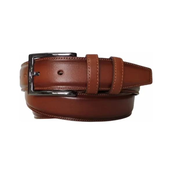 cognac gents leather belt high quality KARPHBCV00001CXRLH 0