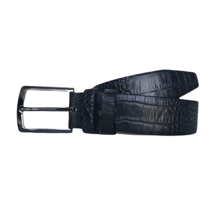 dressing belts for men black croc embossed leather KARPHBCV00001CXQR9 2