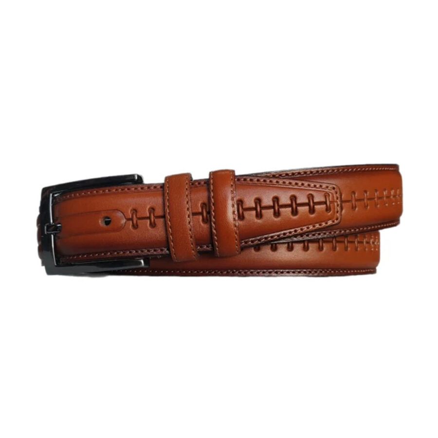 dressing belts for men cognac high quality calfskin KARPHBCV00001CXRKQ 1