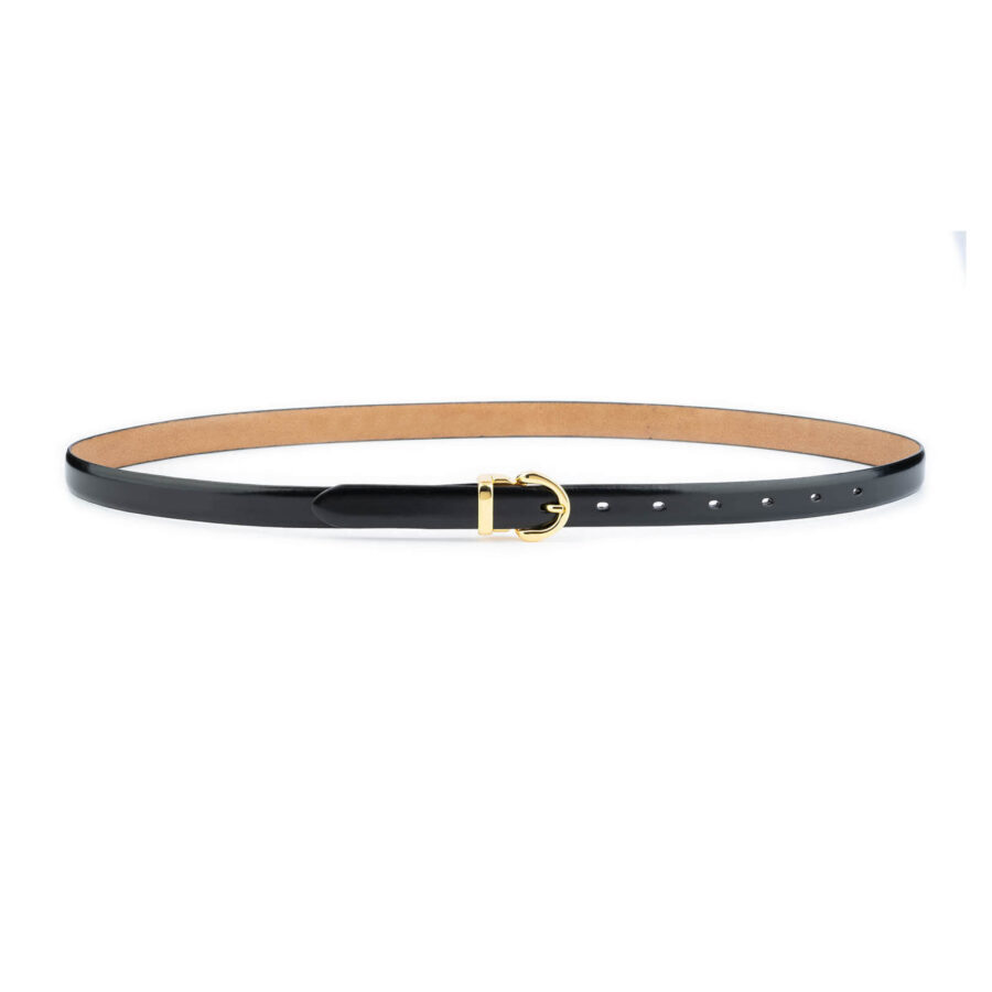 elegant womens black gold belt dress italian buckle 2 0 cm 3