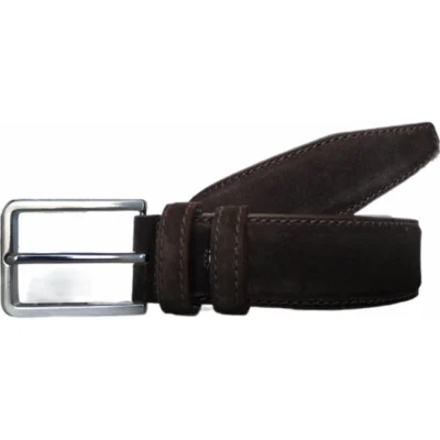 gents belt brown suede leather KARPHBCV00001B25JD 03
