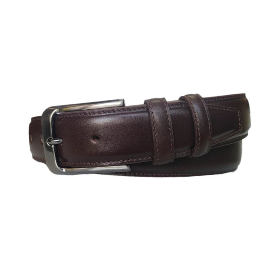 gents belt dark brown smooth calf leather KARPHBCV00001CXRKB 1