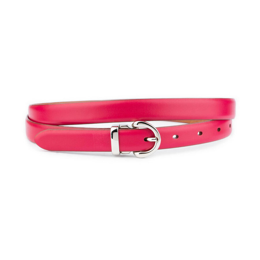 hot pink belt womens with elegant silver buckle 2 0 cm 1 PINSMO2016SILAML