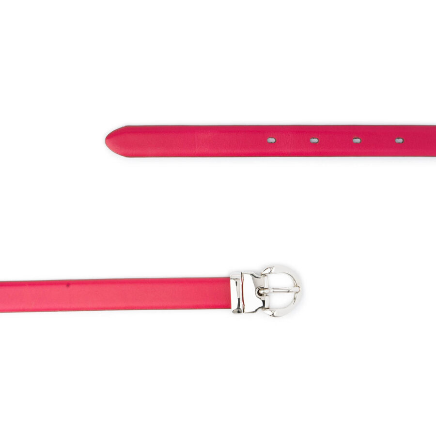 hot pink belt womens with elegant silver buckle 2 0 cm 2
