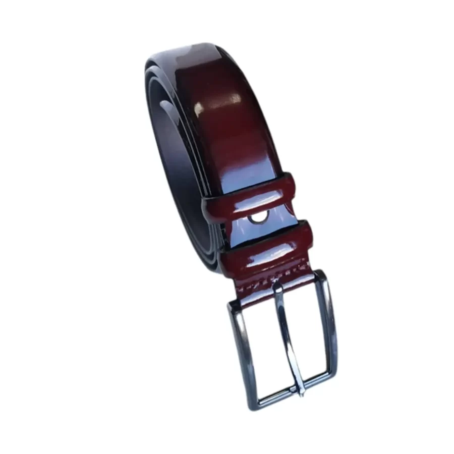 male belt bordo patent leather feather edge KARPHBCV00001CXR2E 02