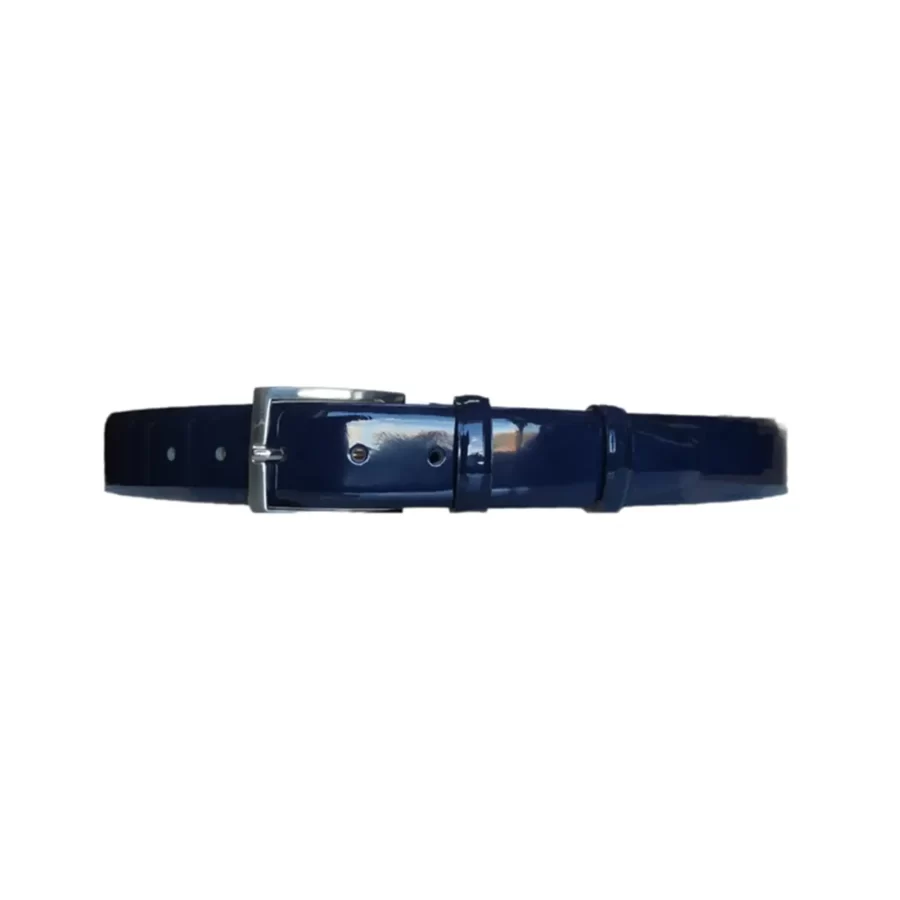 male belt navy blue patent leather KARPHBCV00001CXQZ6 01