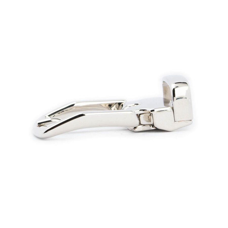 rectangle small belt buckle for leather belts silver clamp 2 0 cm 3